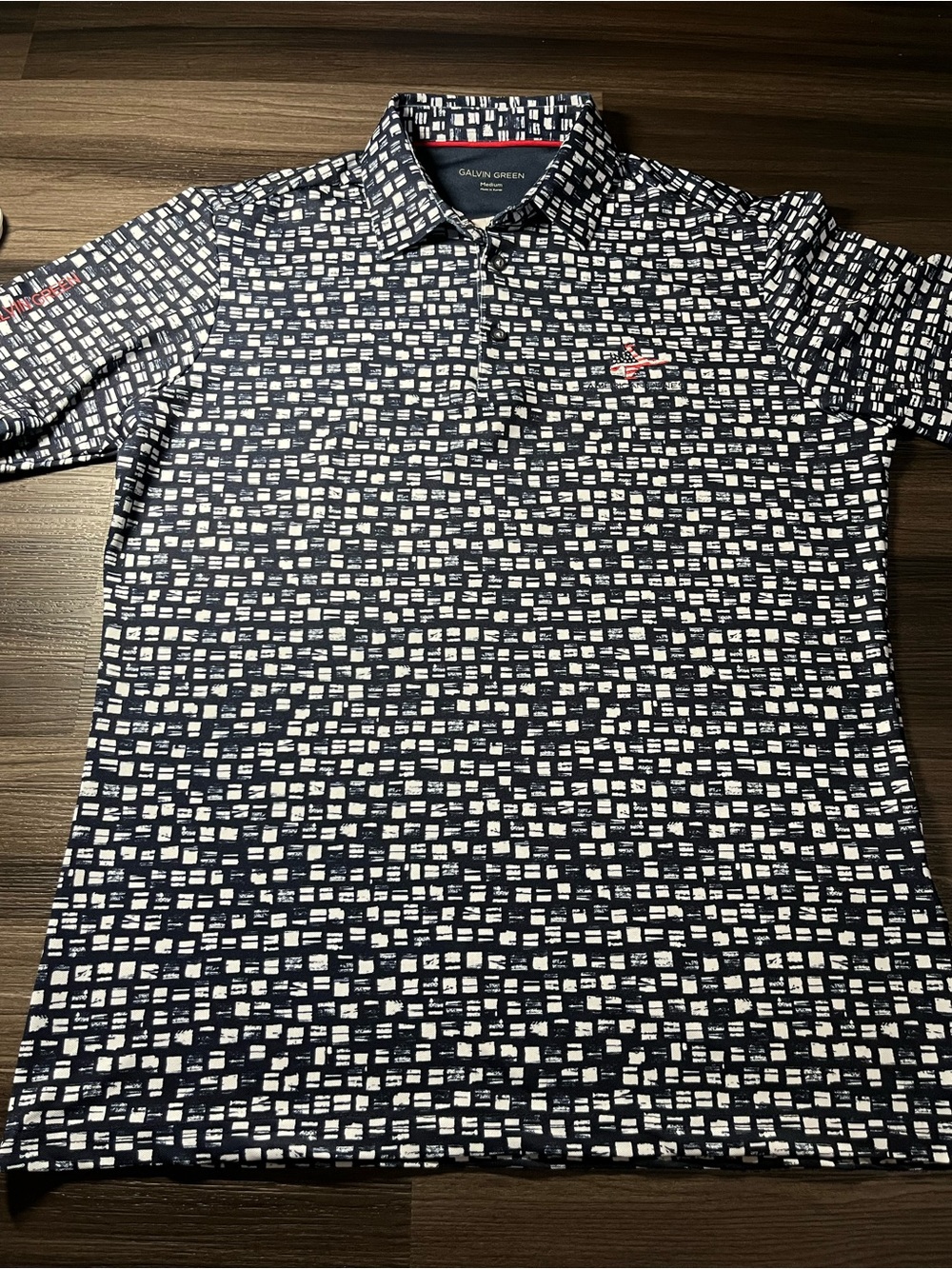 Galvin Green Golf Polo American Dunes Golf Course Navy Men’s Size Medium
